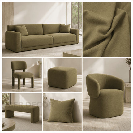 DENMARK - Upholstery Fabric- Golden Olive