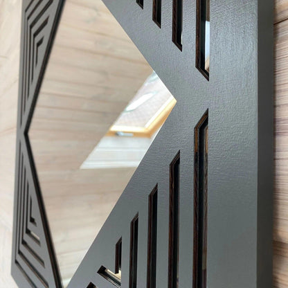 Square Echo Geometric Wall Mirror