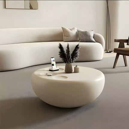 Jhelum Modern Sculptural Minimalist Coffee Table for Living Room