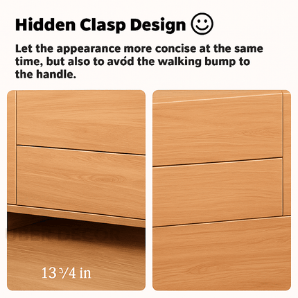 Tovoa Wood – Modern TV Cabinet, Scandinavian Inspired Console, Living Room Entertainment Unit