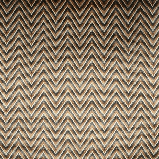 Teksun - Earth-Tone Zigzag Weave Textured Suede Upholstery Fabric - Earthy Chevron Weave