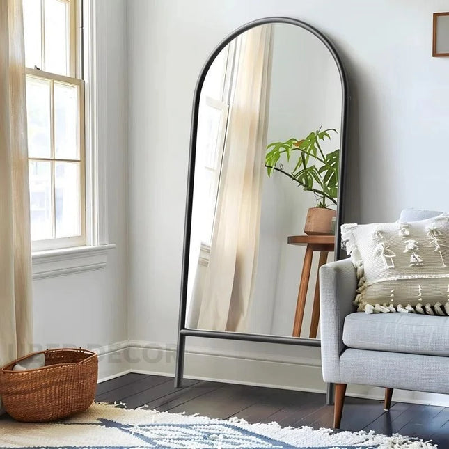 Archie Legends Two Legged Full Length Standing Mirror for Bedroom with optional LED light- Custom Size & Colour - Uber Decor