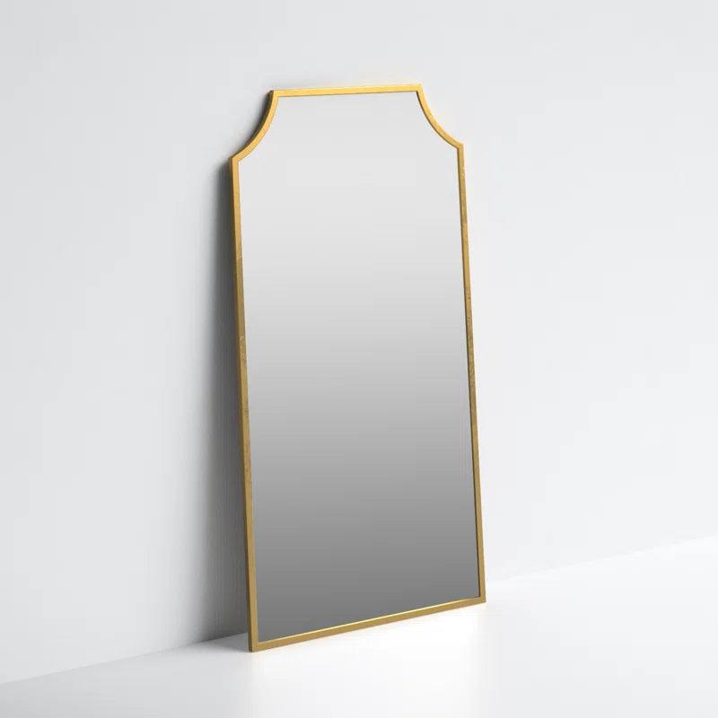 Draped Arch Metal Frame Full Length Mirror