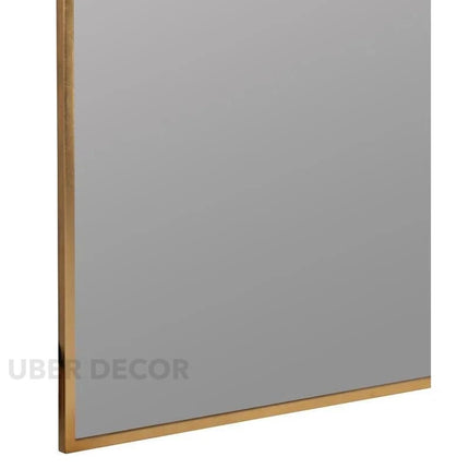 Draped Arch Metal Frame Full Length Standing Mirror for Bedroom