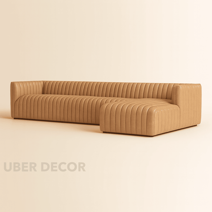 Brandon L-Shaped Sectional Sofa Couch Modern Contemporary Luxury Furniture for Living Room