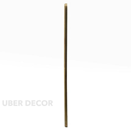 SlimLine Capsule Shaped Slim Metal Frame Full Length Standing Mirror for Bedroom, Hotel room or Living Room