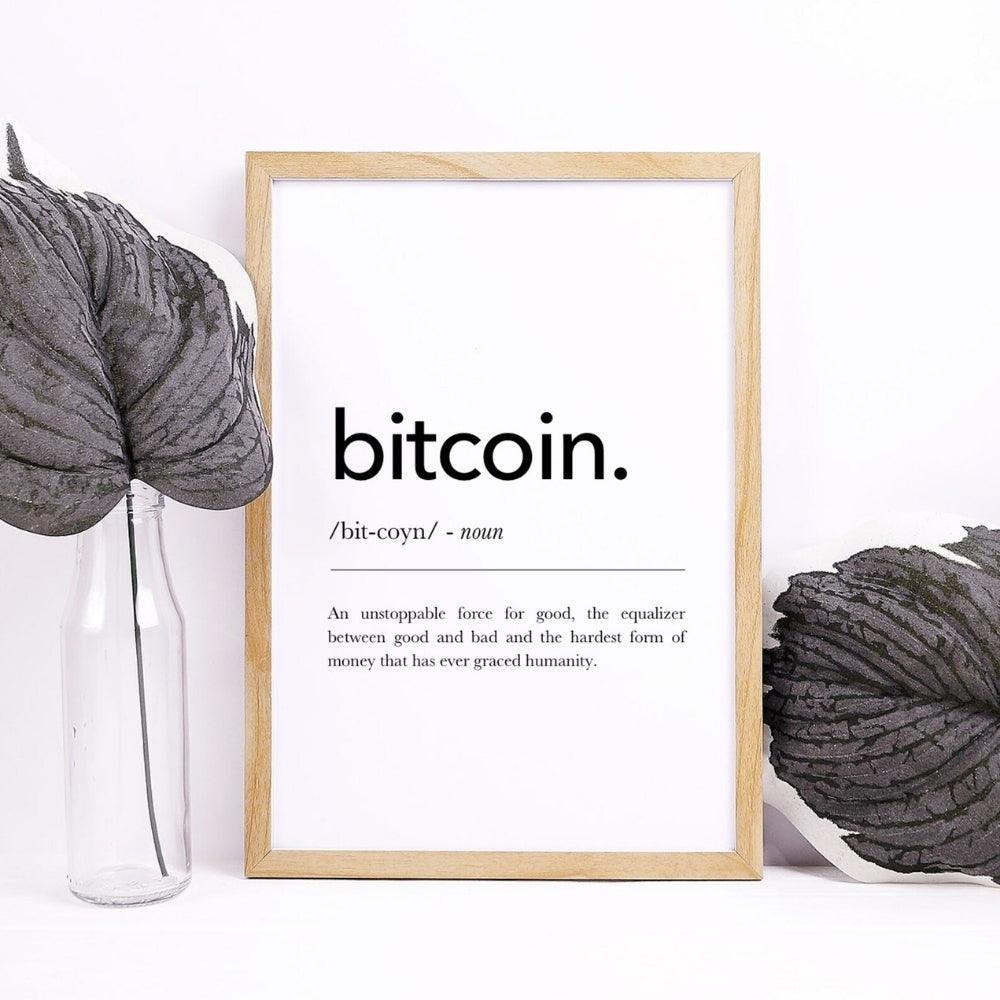 Bitcoin Definition: The Revolution Wall Art