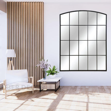 Classic Roman Arched Window Mirror – Full-Length Mirror for Living Room, Bedroom, and Entryway Decor
