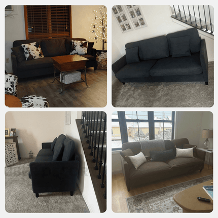 Verona 83" Sofa- Simple Elegant Comfy Couch for Living Room or Guest Room Bedroom or Office