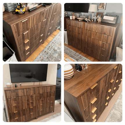 Stratus Grove Modern Dresser – Vertical Cabinet for Bedroom, Living Room, or Entryway