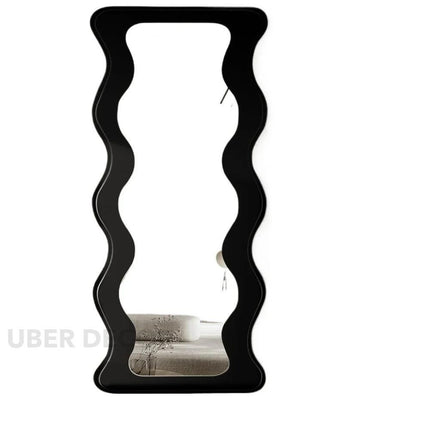 Woodland Wave Full Length Wooden Floor Mirror- Asymmetric Irregular Shaped Mirror