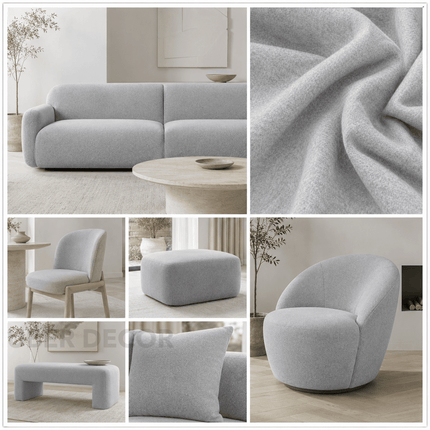 DENMARK - Upholstery Fabric- Silver Mist