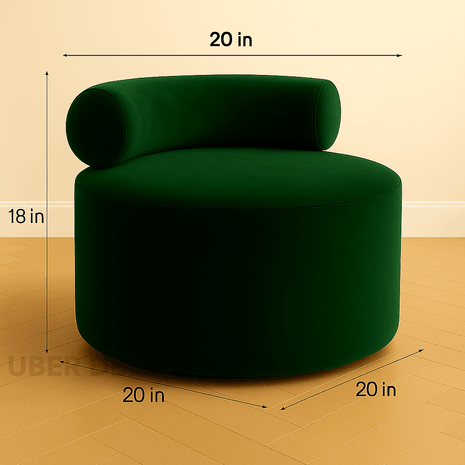 CozyLuxe Wool Ottoman - Versatile Lounge Ottoman Stool Chair - Contemporary Entryway Shoe Bench & Minimalist Sofa Design - Uber Decor