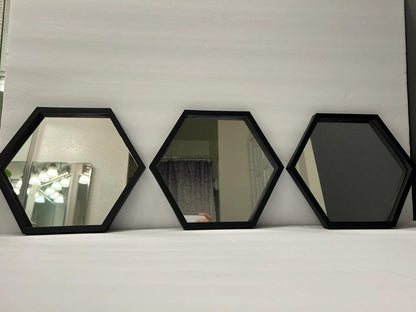 HexaWood Reflection Wall Mirror Set of 3