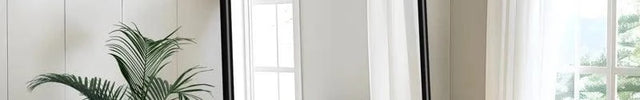 H-Frame Elegance Metal Framed Rectangle Full Length Standing Mirror for Bedroom – Uber Decor