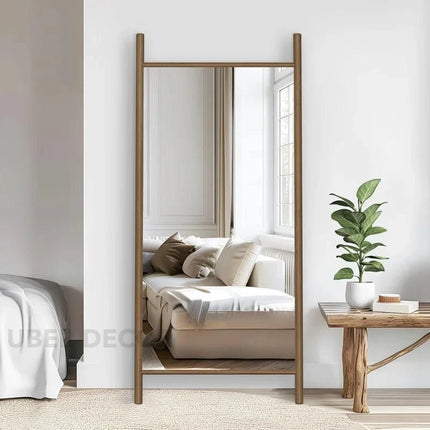 H-Frame Elegance- Metal Framed Rectangle Full Length Standing Mirror for Bedroom