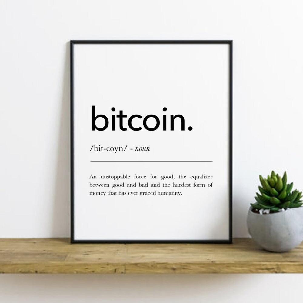 Bitcoin Definition: The Revolution Wall Art