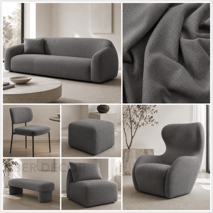 DENMARK - Upholstery Fabric- Graphite