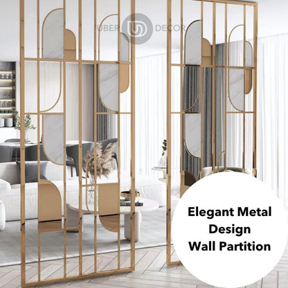 Modern Luxury Stainless Steel Room Partition Wall Room Divider - Customizable Metal Room Separator