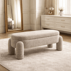 Light Taupe Fuzzy Boucle
