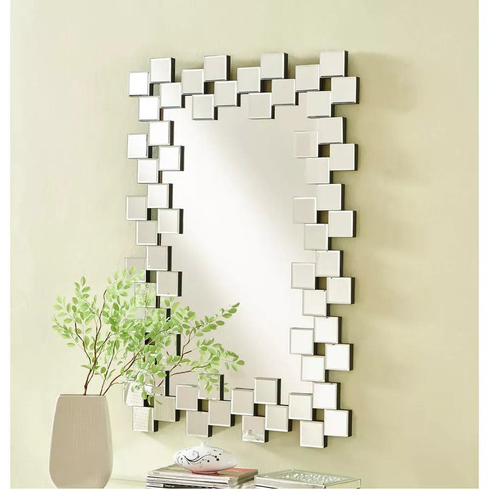 Eirene's Beauty: Modern Rectangular Designer Decorative Mirror for living room