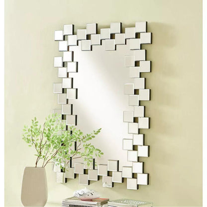 Eirene's Beauty: Modern Rectangular Designer Decorative Mirror for living room