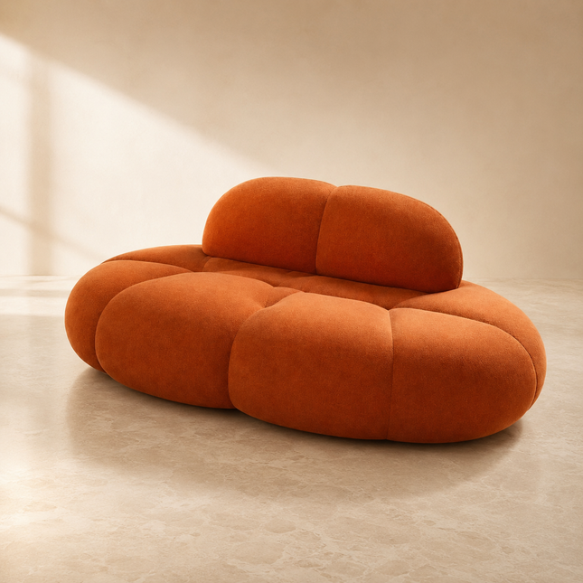 Tampere Modern Nordic Bean Bag Sofa Italian-Inspired Minimalist Lounge Seating for Living Room or Studio Spaces