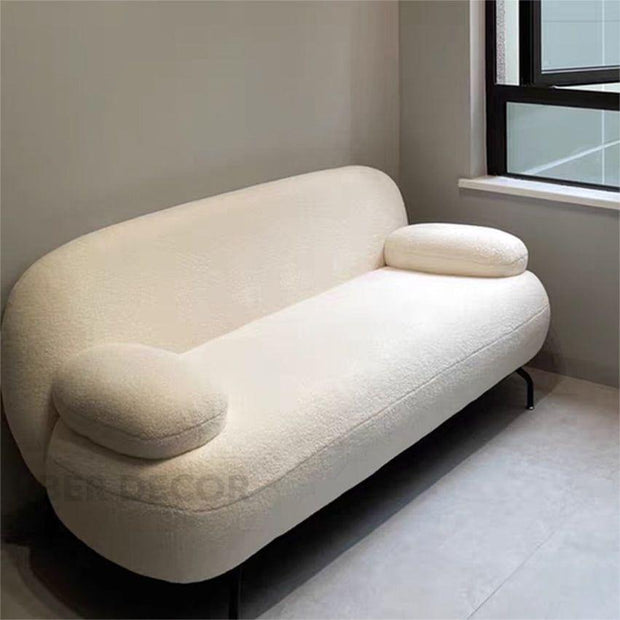 Montreal Modernity - Scandinavian & Minimalist Style - Curved Sofa - For Living Room or Lounge Area - Uber Decor