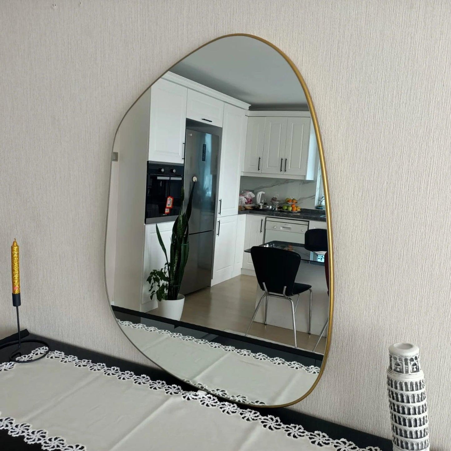 Irregular Charm Asymmetric Mirror