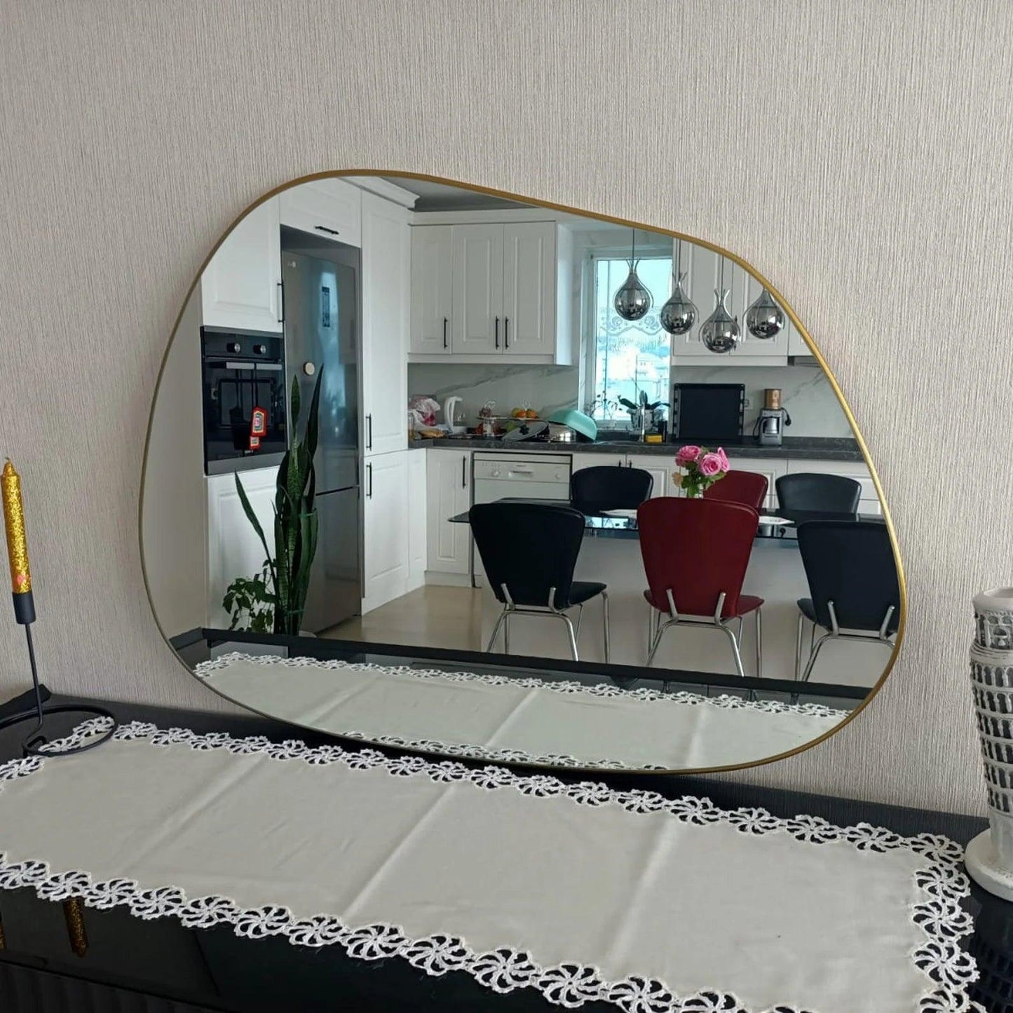 Irregular Charm Asymmetric Mirror