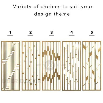 Sculptural Metal Room Divider Wall Screen Room Partition - Custom Metal Partitions in Stainless Steel