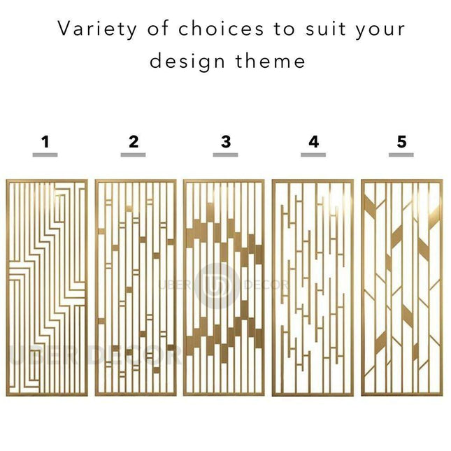 Sculptural Metal Room Divider Wall Screen Room Partition - Custom Metal Partitions in Stainless Steel