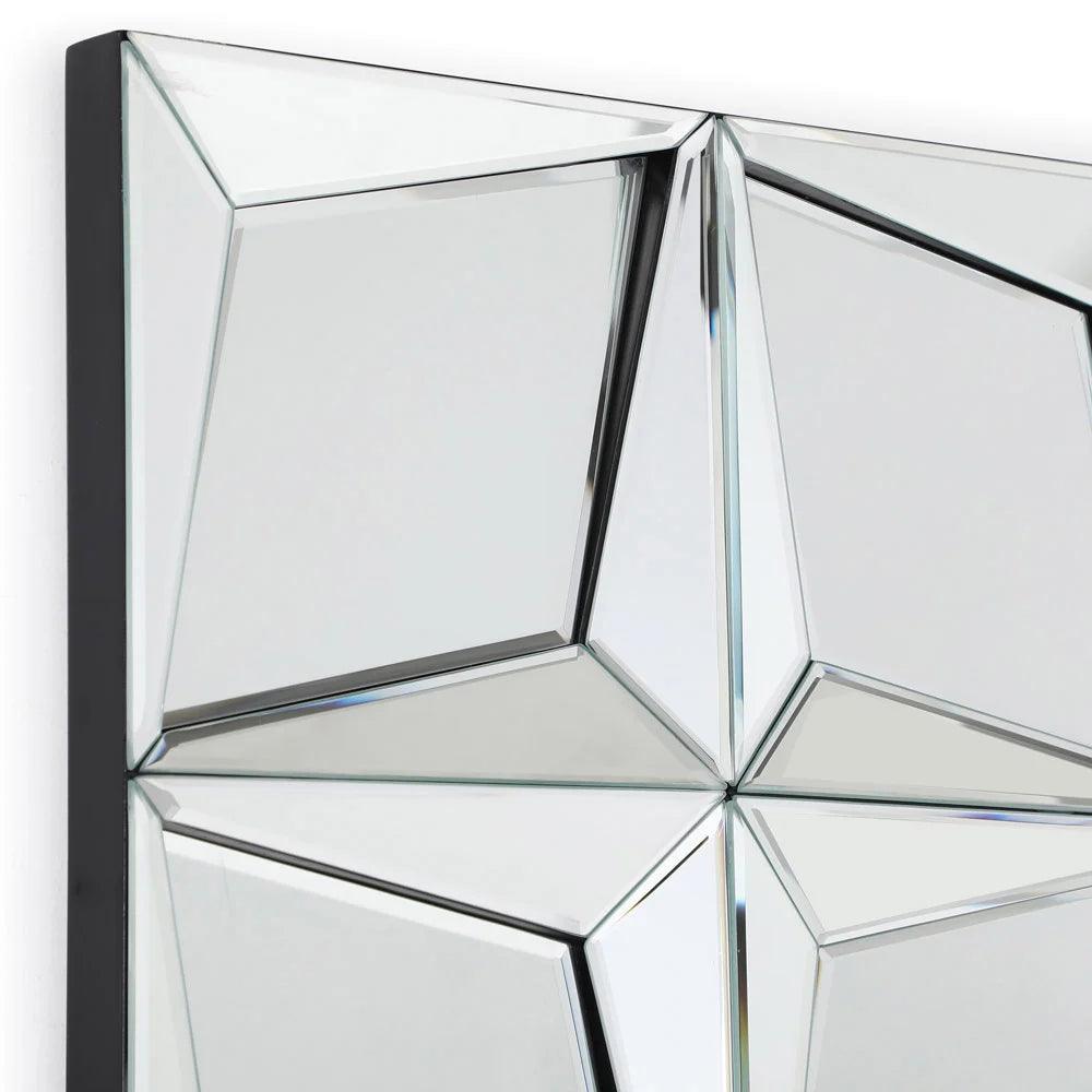 Ares' Shimmer: Rectangular Beveled Edge Decorative Mirror for Living Room Console- modern interior mirror