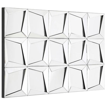 Ares' Shimmer: Rectangular Beveled Edge Decorative Mirror for Living Room Console- modern interior mirror