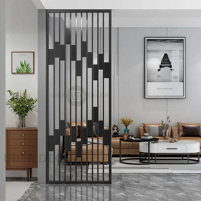 Sculptural Metal Room Divider Wall Screen Room Partition - Custom Metal Partitions in Stainless Steel