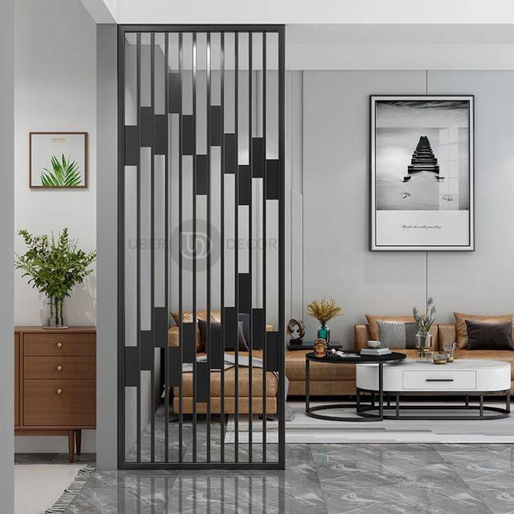 Sculptural Metal Room Divider Wall Screen Room Partition - Custom Metal Partitions in Stainless Steel