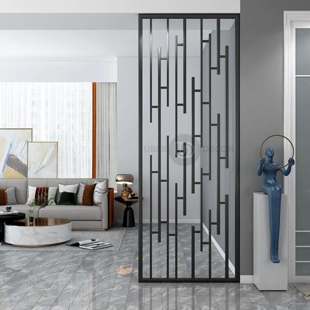 Sculptural Metal Room Divider Wall Screen Room Partition - Custom Metal Partitions in Stainless Steel