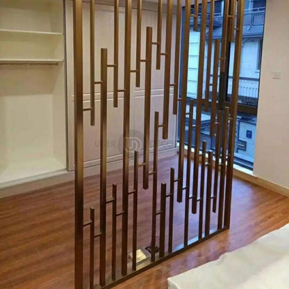 Sculptural Metal Room Divider Wall Screen Room Partition - Custom Metal Partitions in Stainless Steel