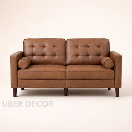 Montserra 84" Sofa- Mid-Century Tufted Textured Sofa Couch for Living Room or Office