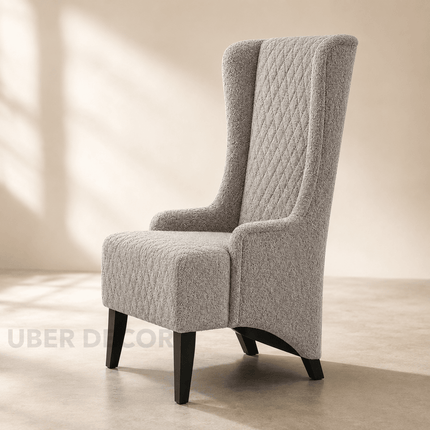 Nolan High Back Wing Chair – Modern Accent Seating for Living Room