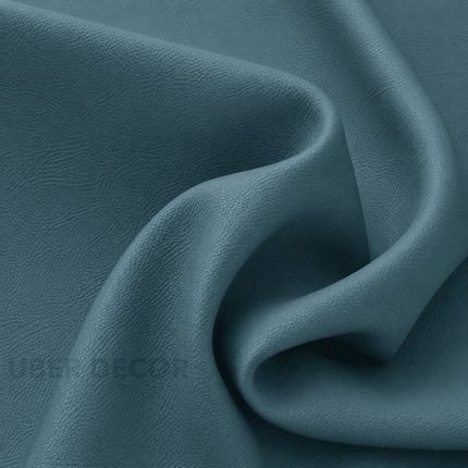 KOREAN LEATHER- Leatherette Faux Leather Upholstery Fabric- Ocean Teal