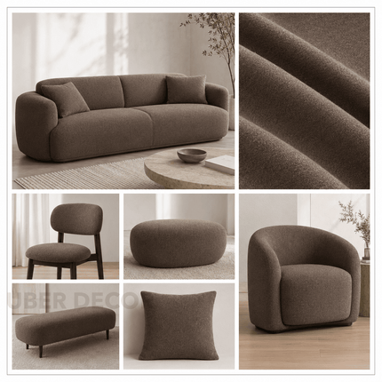 DENMARK - Upholstery Fabric- Tobacco Brown