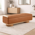 Cognac Tan Leatherette