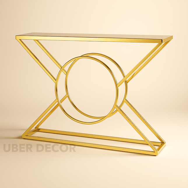 Eclipse Axis Console – Sculptural Mid‑Century Modern Entryway Table