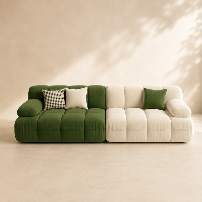Lucca Postmodern Puff Sofa Minimalist Lazy Couch for Living Room, Lounge, or Bedroom