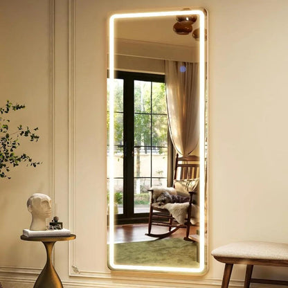 Radiance Led Mirror- Rectangle Shape LED Full Length Mirror with Touch Button, 3 Colour Changing Mode