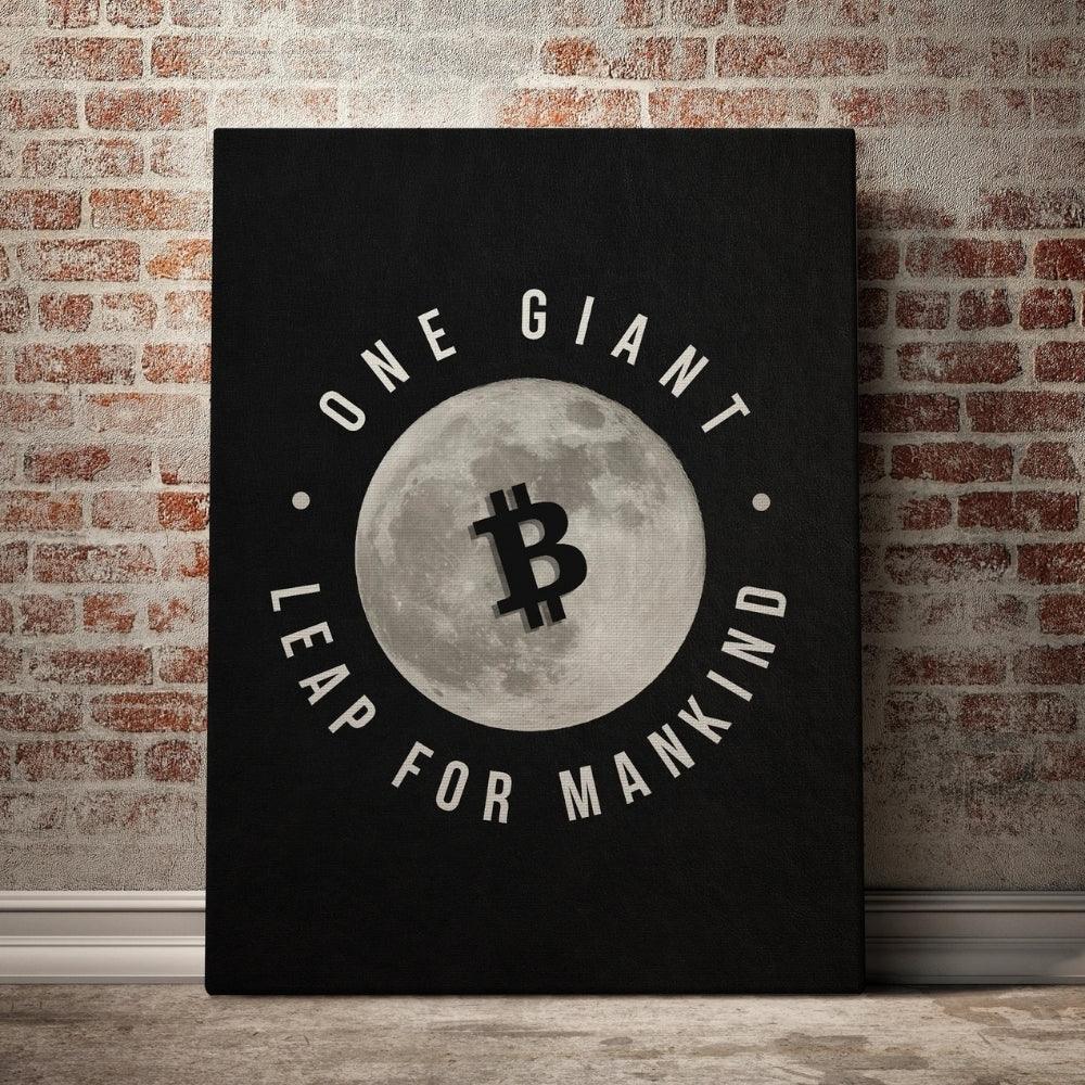 Bitcoin One Giant Leap Wall Art