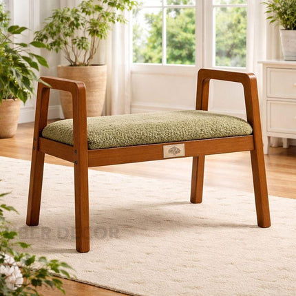 ErgoHaven – Nordic Ergonomic Bench | Compact Entryway Shoe Changing Stool for Bedrooms, Hallways, and Dressing Areas