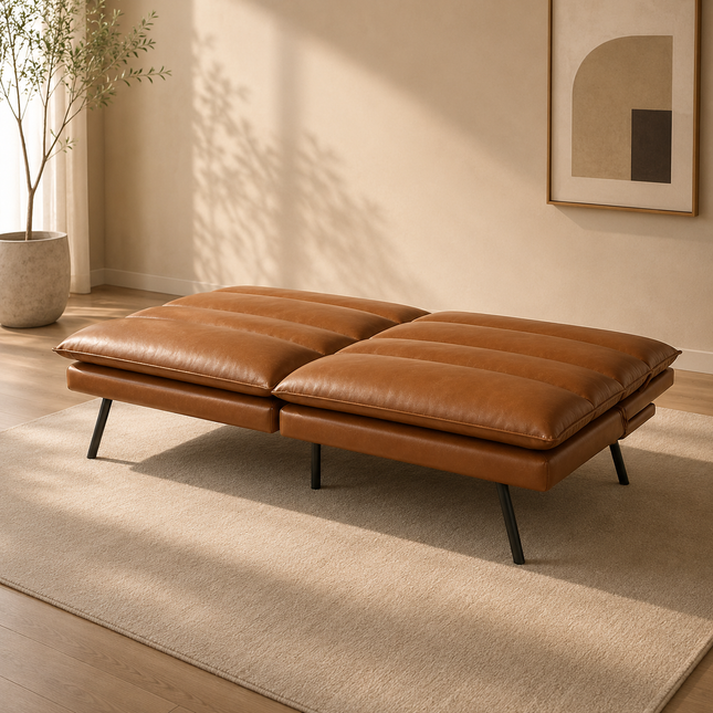 Istanbul 2-3 Seater Futon Sofa Bed- Premium Designed Futon Sofa Couch Convertible Bed for Home or Office