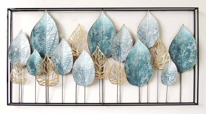 Decorative Leaves Metal frame Wall Hanging Metal Wall Art